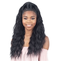 Glamourtress, wigs, weaves, braids, half wigs, full cap, hair, lace front, hair extension, nicki minaj style, Brazilian hair, crochet, hairdo, wig tape, remy hair, ModelModel Synthetic Ponytail & Half Wig 2pcs - BE DAZZLE'D