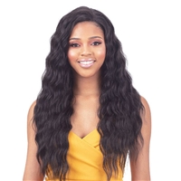 Glamourtress, wigs, weaves, braids, half wigs, full cap, hair, lace front, hair extension, nicki minaj style, Brazilian hair, crochet, hairdo, wig tape, remy hair, ModelModel Synthetic Full Cap 2 In 1 Half Wig - FLING