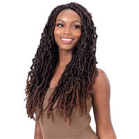 Glamourtress, wigs, weaves, braids, half wigs, full cap, hair, lace front, hair extension, nicki minaj style, Brazilian hair, crochet, hairdo, wig tape, remy hair, Lace Front Wigs, Remy Hair, Human Hair,Model Model Synthetic Glance Braid - 3X TRINI LOC 14