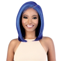 Glamourtress, wigs, weaves, braids, half wigs, full cap, hair, lace front, hair extension, nicki minaj style, Brazilian hair, crochet, hairdo, wig tape, remy hair, Lace Front Wigs, Motown Tress Synthetic Hair HD Invisible 13X7 Lace Wig - LS137 BLUE