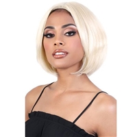 Glamourtress, wigs, weaves, braids, half wigs, full cap, hair, lace front, hair extension, nicki minaj style, Brazilian hair, crochet, hairdo, wig tape, remy hair, Lace Front Wigs, Motown Tress Natural & Blonde 100% Remy Human Hair Deep Part Lace Wig - HN