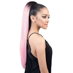 Glamourtress, wigs, weaves, braids, half wigs, full cap, hair, lace front, hair extension, nicki minaj style, Brazilian hair, crochet, hairdo, wig tape, remy hair, Motown Tress PonyDo Drawstring Ponytail - PD Pastel