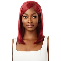 Glamourtress, wigs, weaves, braids, half wigs, full cap, hair, lace front, hair extension, nicki minaj style, Brazilian hair, crochet, hairdo, wig tape, remy hair, Lace Front Wigs, Outre Synthetic Sleeklay Part HD Lace Front Wig - DAISHA- CLEARANCE