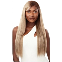Glamourtress, wigs, weaves, braids, half wigs, full cap, hair, lace front, hair extension, nicki minaj style, Brazilian hair, crochet, hairdo, wig tape, remy hair, Lace Front Wigs, Outre Synthetic Sleeklay Part HD Lace Front Wig - NOALANI - CLEARANCE