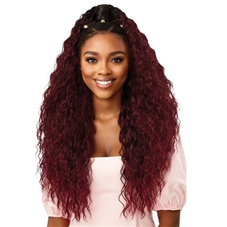 Glamourtress, wigs, weaves, braids, half wigs, full cap, hair, lace front, hair extension, nicki minaj style, Brazilian hair, crochet, hairdo, wig tape, remy hair, Lace Front Wigs, Outre Premium Synthetic Converti Cap + Wrap Pony Wig - YOUNG & WILD