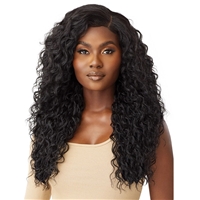 Glamourtress, wigs, weaves, braids, half wigs, full cap, hair, lace front, hair extension, nicki minaj style, Brazilian hair, crochet, hairdo, wig tape, remy hair, Outre 100% Human Hair Blend 5x5 HD Lace Closure Wig - HHB MALAYSIAN DEEP 26