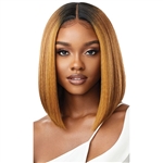 Glamourtress, wigs, weaves, braids, half wigs, full cap, hair, lace front, hair extension, nicki minaj style, Brazilian hair, crochet, hairdo, wig tape, remy hair, Lace Front Wigs, Outre Synthetic Melted Hairline HD Swiss Lace Front Wig - ISABELLA