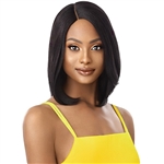 Glamourtress, wigs, weaves, braids, half wigs, full cap, hair, lace front, hair extension, nicki minaj style, Brazilian hair, remy hair, Lace Front Wigs, Outre 100% Unprocessed Human Hair Lace Part Daily Wig - LAYER BOB 16