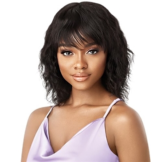 Glamourtress, wigs, weaves, braids, half wigs, full cap, hair, lace front, hair extension, nicki minaj style, Brazilian hair, crochet, hairdo, wig tape, remy hair, Lace Front Wigs, Outre Mytresses Purple Label 100% Full Cap Wig - LOOSE DEEP BOB