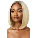 Glamourtress, wigs, weaves, braids, half wigs, full cap, hair, lace front, hair extension, nicki minaj style, Brazilian hair, crochet, hairdo, wig tape, remy hair, Lace Front Wigs, Outre Perfect Hairline 13X4 Synthetic HD Lace Wig - JENISSE