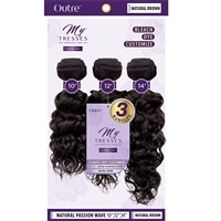 Glamourtress, wigs, weaves, braids, half wigs, full cap, hair, lace front, hair extension, nicki minaj style, Brazilian hair, crochet, hairdo, wig tape, remy hair, Outre MyTresses Purple Label 100% Unprocessed Hair - NATURAL PASSION WAVE 10", 12", 14"