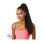 Glamourtress, wigs, weaves, braids, half wigs, full cap, hair, lace front, hair extension, nicki minaj style, Brazilian hair, crochet, hairdo, wig tape, remy hair, Lace Front Wigs, Remy Hair, Outre Pretty Quick Wrap Pony Kinky Straight 24"