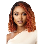 Glamourtress, wigs, weaves, braids, half wigs, full cap, hair, lace front, hair extension, nicki minaj style, Brazilian hair, crochet, hairdo, wig tape, remy hair, Lace Front Wigs, Outre Synthetic Pre-Plucked HD Lace Front Wig - DAVEY