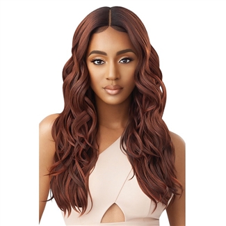 Glamourtress, wigs, weaves, braids, half wigs, full cap, hair, lace front, hair extension, nicki minaj style, Brazilian hair, crochet, hairdo, wig tape, remy hair, Lace Front Wigs, Outre Synthetic Pre-Plucked HD Lace Front Wig - GEORGETTE