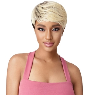 Glamourtress, wigs, weaves, braids, half wigs, full cap, hair, lace front, hair extension, nicki minaj style, Brazilian hair, crochet, hairdo, wig tape, remy hair, Lace Front Wigs, Remy Hair, Outre Synthetic Wigpop Full Wig - GENE