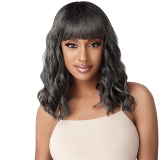 Glamourtress, wigs, weaves, braids, half wigs, full cap, hair, lace front, hair extension, nicki minaj style, Brazilian hair, crochet, hairdo, wig tape, remy hair, Lace Front Wigs, Remy Hair, Outre Synthetic Wigpop Full Wig - PAULINA