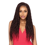 Glamourtress, wigs, weaves, braids, half wigs, full cap, hair, lace front, hair extension, nicki minaj style, Brazilian hair, crochet, hairdo, wig tape, remy hair, Outre Synthetic X-Pression Twisted Up Crochet Braids - PASSION BOHEMIAN FEED TWIST 22