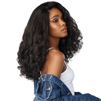 Glamourtress, wigs, weaves, braids, half wigs, full cap, hair, lace front, hair extension, nicki minaj style, Brazilian hair, crochet, wig tape, remy hair, Lace Front Wigs, Sensationnel Instant Weave Curls Kinks & Co Wig - HEART BREAKER