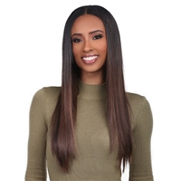 Glamourtress, wigs, weaves, braids, half wigs, full cap, hair, lace front, hair extension, nicki minaj style, Brazilian hair, crochet, hairdo, Sensationnel Everly 100% Remy Human Hair 7PC Clip-In - STRAIGHT 22