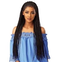 Glamourtress, wigs, weaves, braids, half wigs, full cap, hair, lace front, hair extension, nicki minaj style, Brazilian hair, crochet, hairdo, wig tape, remy hair, Sensationnel Cloud 9 Synthetic Hair 13x5 Lace Parting Swiss Lace Wig - SIDE PART CORNROW