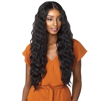 Glamourtress, wigs, weaves, braids, half wigs, full cap, hair, lace front, hair extension, nicki minaj style, Brazilian hair, crochet, hairdo, wig tape, remy hair, Lace Front Wigs, Sensationnel Empress Synthetic Natural Center Lace Front Wig  LAISHA