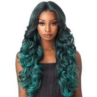Glamourtress, wigs, weaves, braids, half wigs, full cap, hair, lace front, hair extension, nicki minaj style, Brazilian hair, crochet, hairdo, wig tape, remy hair, Lace Front Wigs, Sensationnel Empress Synthetic Natural Center Lace Front Wig - TRISSA