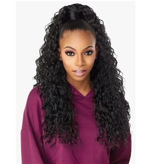 Glamourtress, wigs, weaves, braids, half wigs, full cap, hair, lace front, hair extension, nicki minaj style, Brazilian hair, crochet, hairdo, wig tape, remy hair, Sensationnel Instant Up & Down (Half Wig + Ponytail) - UD 2