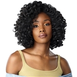 Glamourtress, wigs, weaves, braids, half wigs, full cap, hair, lace front, hair extension, nicki minaj style, Brazilian hair, crochet, wig tape, remy hair, Lace Front Wigs, Sensationnel Instant Weave Curls Kinks & Co Half Wig - ROLE MODEL