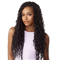 Glamourtress, wigs, weaves, braids, half wigs, full cap, hair, lace front, hair extension, nicki minaj style, Brazilian hair, crochet, hairdo, wig tape, remy hair, Lace Front Wigs, Sensationnel Synthetic Lulutress Braids - 3X MERMAID LOCS 24