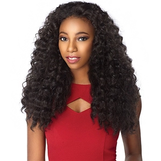 Glamourtress, wigs, weaves, braids, half wigs, full cap, hair, lace front, hair extension, nicki minaj style, Brazilian hair, crochet, hairdo, wig tape, remy hair, Sensationnel Synthetic Half Wig Instant Weave - AMANI