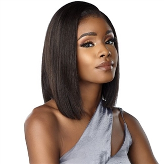 Glamourtress, wigs, weaves, braids, half wigs, full cap, hair, lace front, hair extension, nicki minaj style, Brazilian hair, crochet, hairdo, wig tape, remy hair, Lace Front Wigs, Sensationnel 100% Virgin Human Hair 12A Lace Wig - NATURAL STRAIGHT 14