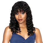 Glamourtress, wigs, weaves, braids, half wigs, full cap, hair, lace front, hair extension, nicki minaj style, Brazilian hair, crochet, hairdo, wig tape, remy hair, Lace Front Wigs, Sensationnel 100% Virgin Human Hair 12A Wet & Wavy Full Wig - DEEP 18