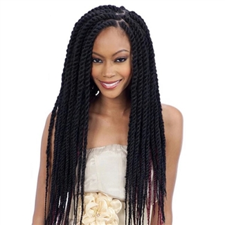 Glamourtress, wigs, weaves, braids, half wigs, full cap, hair, lace front, hair extension, nicki minaj style, Brazilian hair, crochet, hairdo, wig tape, remy hair, Lace Front Wigs, Remy Hair, Freetress Equal Synthetic Braid - 3X CUBAN TWIST BRAID 24