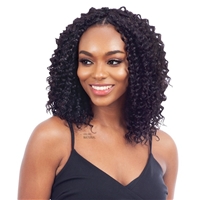 Glamourtress, wigs, weaves, braids, half wigs, full cap, hair, lace front, hair extension, nicki minaj style, Brazilian hair, crochet, hairdo, wig tape, remy hair, Lace Front Wigs, Remy Hair, Naked 100% Human Hair Crochet Braid Pre Loop Type - DEEP CURL 1