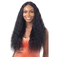 Glamourtress, wigs, weaves, braids, half wigs, full cap, hair, lace front, hair extension, nicki minaj style, Brazilian hair, crochet, hairdo, wig tape, remy hair, Naked Brazilian Wet & Wavy Natural HD Human Lace Front Wig - DARLING WAVE