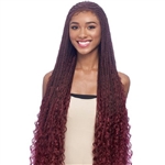 Glamourtress, wigs, weaves, braids, half wigs, full cap, hair, lace front, hair extension, nicki minaj style, Brazilian hair, crochet, hairdo, wig tape, remy hair, Vanessa Synthetic Slayd Braided Lace Front Wig - TSB CORNWAVE 32