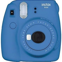 Fujifilm Instax Mini 9 Instant Camera with Lens - Cobalt Blue