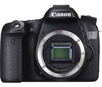 Canon EOS 70D 20.2 MP Digital SLR Camera - Black - Body Only