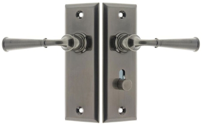 21262 Dual Lever Rectangular Escutcheon Storm Door Latch