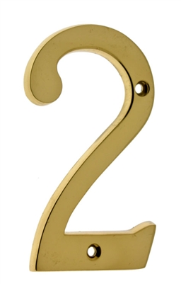 23022 4" Cast Solid Brass Number: #2