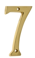 23027 4" Cast Solid Brass Number: #7