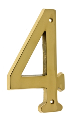 23204 6" Cast Solid Brass Number: #4