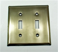 28018 - Square Double Switch Plate