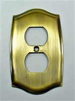 Round Single Receptacle Plate