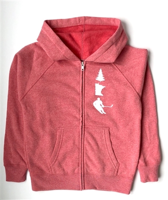 Youth Zip-Up Midweight Sweatshirt - Pomegranate MN Trio - 50% OFF!!