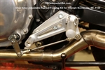 TEC Clear CNC Anodised Alloy Adjustable Triumph Rear-set Footpeg Kit
