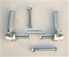 TEC Silver Alloy Passenger Footpeg Kit