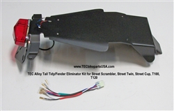 TEC Alloy Tail Tidy/Fender Eliminator Kit for Street Scrambler, Street Twin, Street Cup, T100, T120