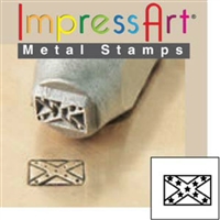 Impress Art Confederate Flag Metal Design Stamp - SGSC1510-B-6MM