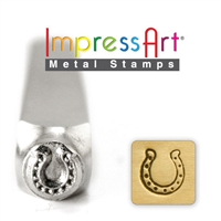 Impress Art Horseshoe Metal Design Stamp - SGSC1510-J-6MM